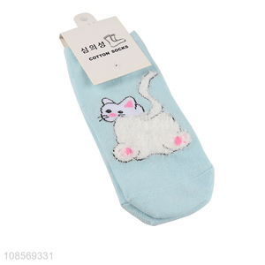 Popular products cartoon pattern cotton breathable socks