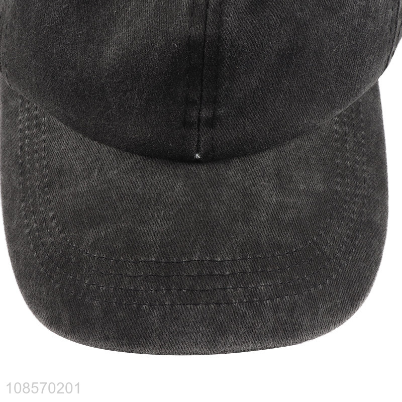 Good quality adjustable kids baseball hat washed baseball cap