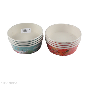 Wholesale 8oz 4pcs <em>paper</em> bowl disposable <em>paper</em> bowls