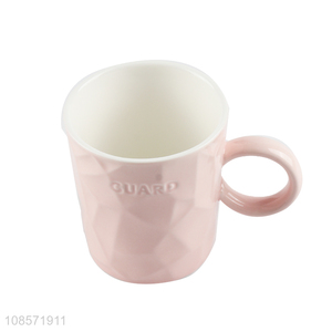 Wholesale morandi color ceramic mugs ceramic diamond ceramic cups
