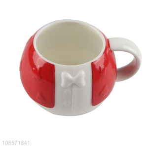 Wholesale Christmas ceramic mug embossed ceramic drinking cup