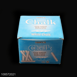 Wholesale 100pcs white chalk dust-free chalk for school blackboard