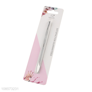 Good selling double-headed stainless steel nail cuticle pusher