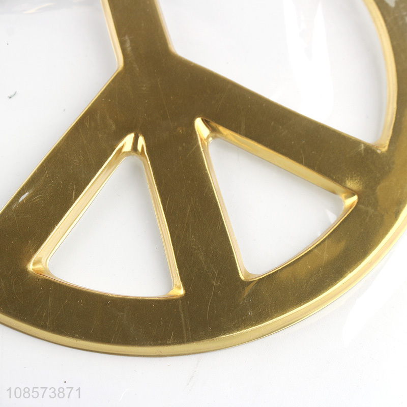 Latest products golden 20cm jumbo peace necklace for sale