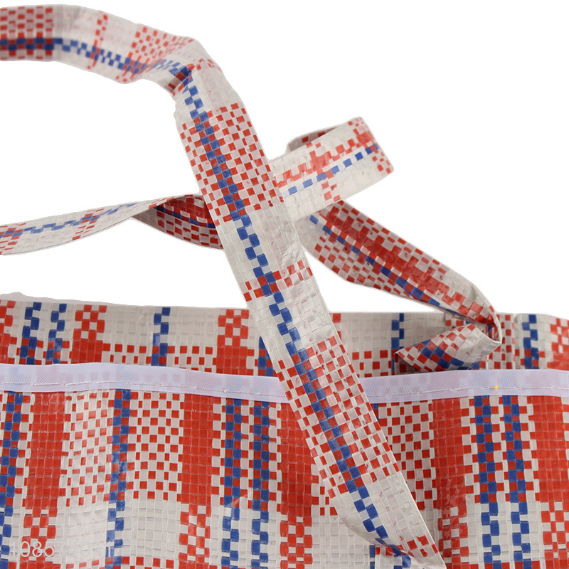 Wholesale large zipper grocery bag reusable shopping bag