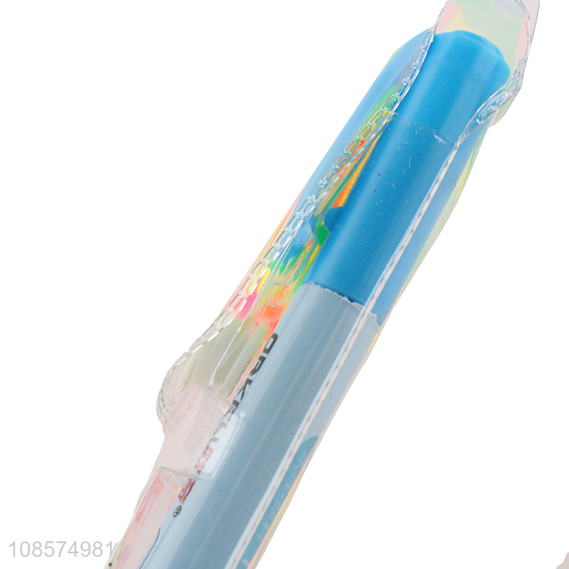 Good quality 5pcs plastic highlighter pens school supplies