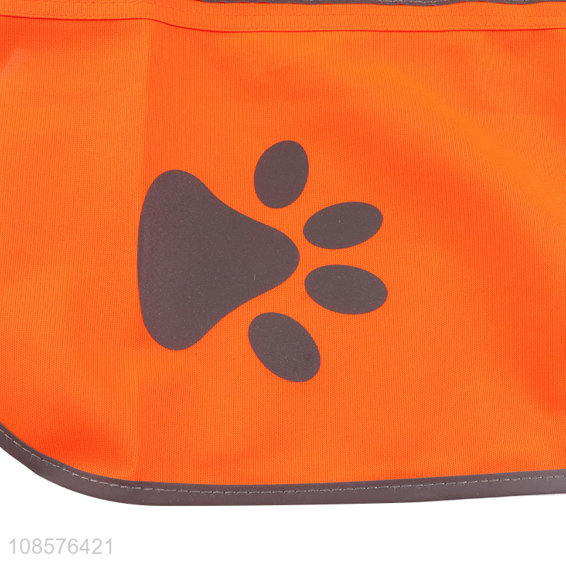 Wholesale pet dog clothing adjustable dog reflective vest