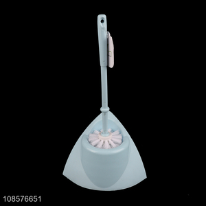 Wholesale durable plastic toilet brush with holder for bathroom