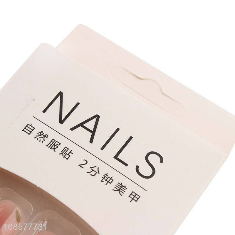 Yiwu market natural long lasting fake nail decoration for sale