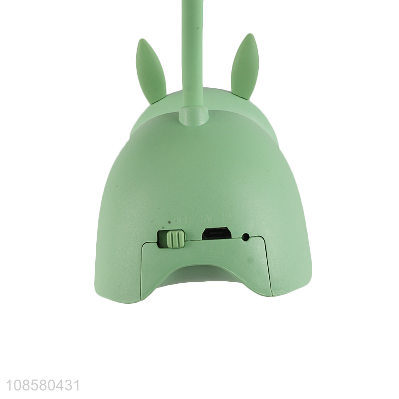 Wholesale 5V 200mAh 1W 8LED usb charging rabbit shaped clip table lamp pen holder