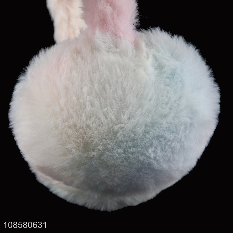 Wholesale cute winter warm plush earmuff for women girls