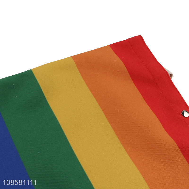 Popular products rainbow color polyester handbag for sale