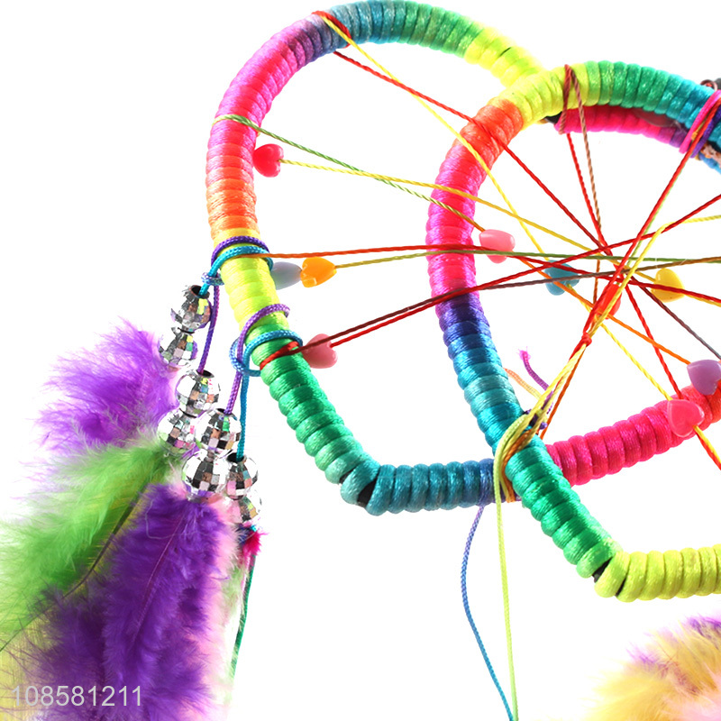 Good quality home decoration feather dream catcher for sale