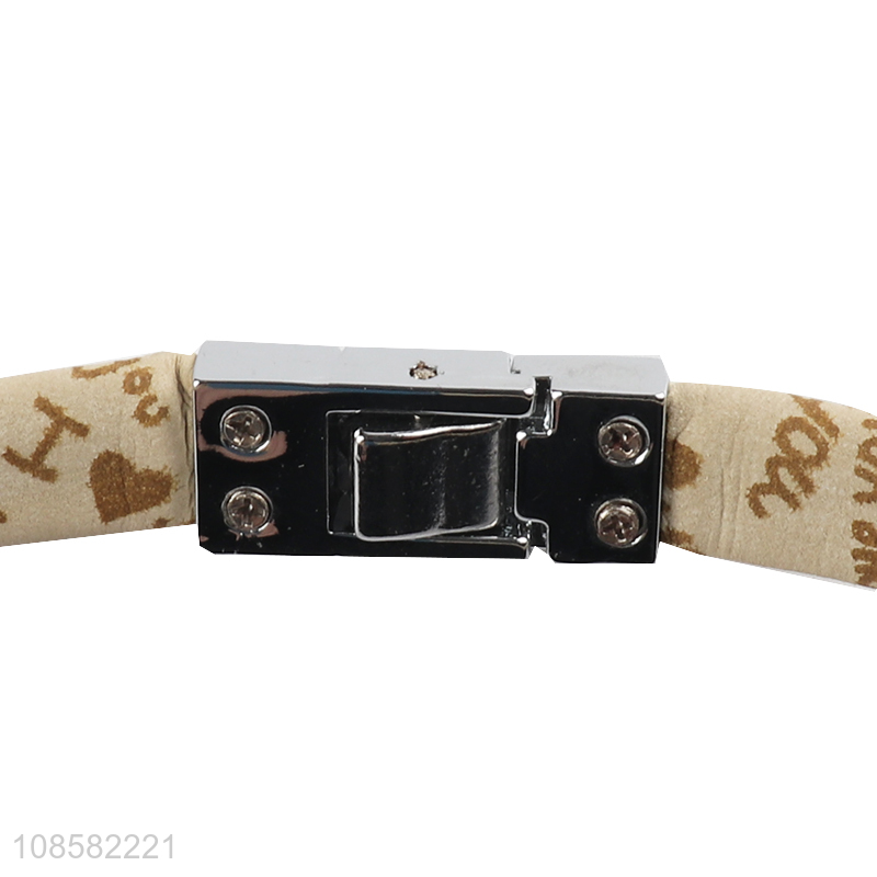 Wholesale durable metal buckle dog collar for small dogs