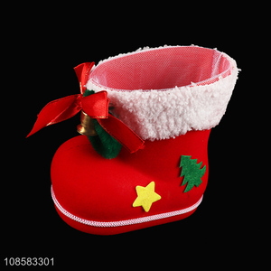 Hot selling red Christmas boot for Christmas decoration