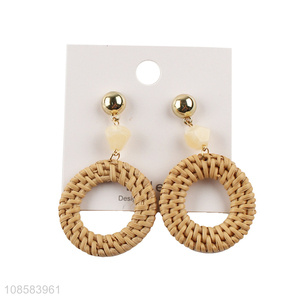 Good quality fashion ladies hoop drop earrings ear studs