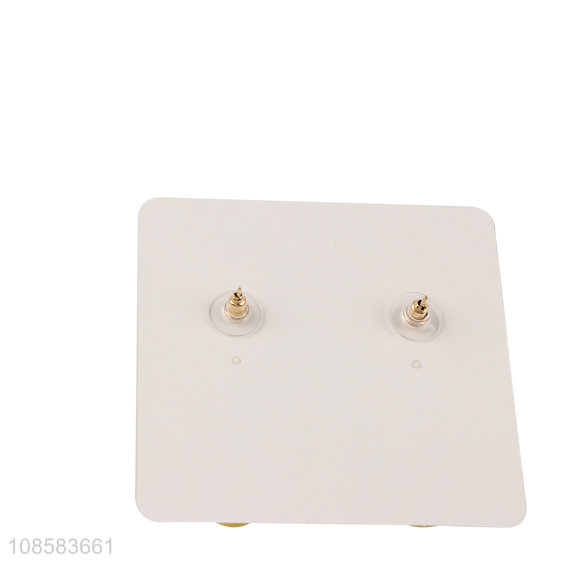 Best selling multicolor pearl earrings ear studs for ladies