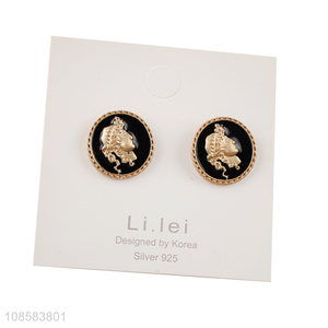 Hot items fashion round girls earrings <em>ear</em> <em>studs</em> wholesale