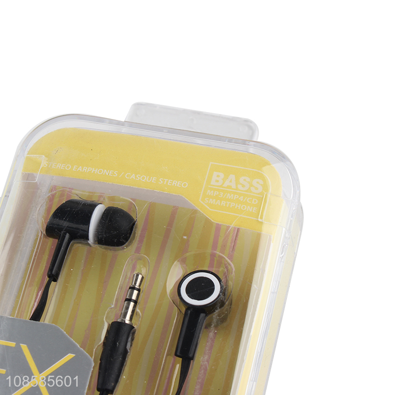 Factory price black noise isolating aluminum earphones