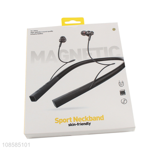 Factory price skin-friendly sport neckband wireless earphones