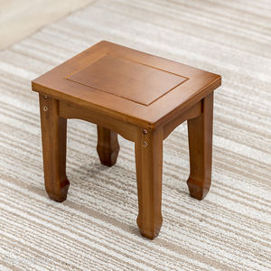 Wholesale household small shoe changing stool simple bamboo low stool