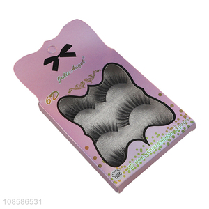 Best selling 3 pairs 6D natural look lightweight false eyelashes