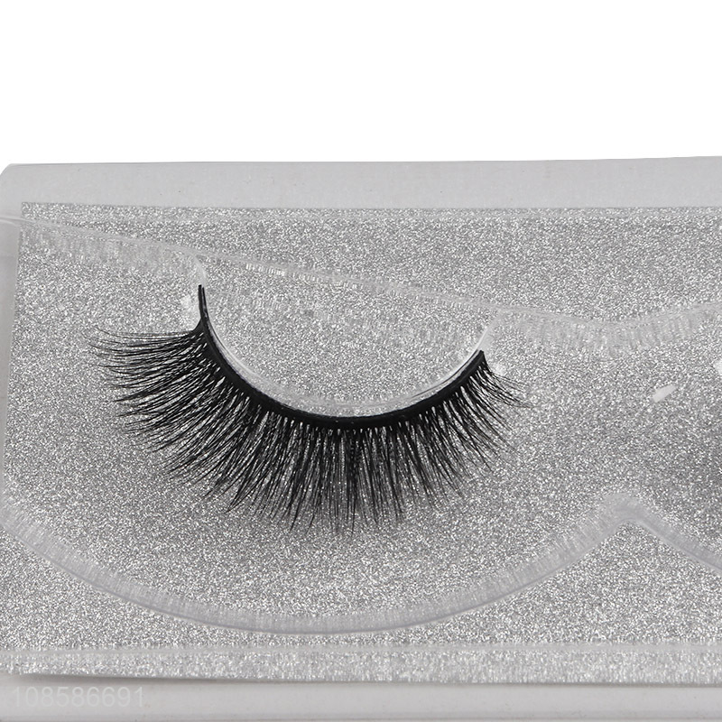 Factory price 1 pair 6D natural look nylon fiber false eyelashes