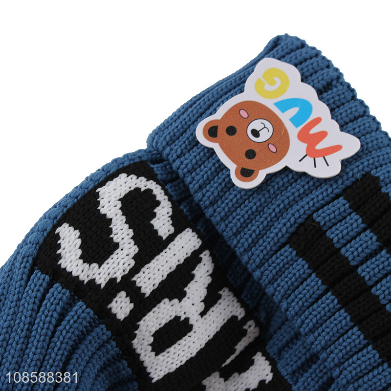 Popular products kids cartoon knitted beanies hat for winter