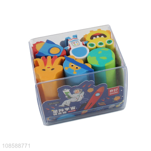 Hot sale children space explorer <em>eraser</em> set for stationery