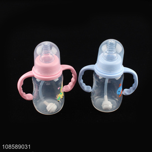 Factory price baby <em>feeding</em> milk <em>bottle</em> with handle