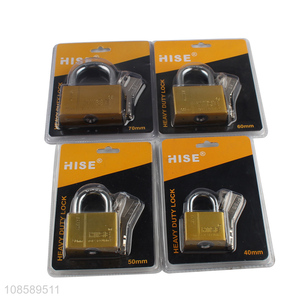 Professional supply custom short-beam iron <em>padlock</em> with keys