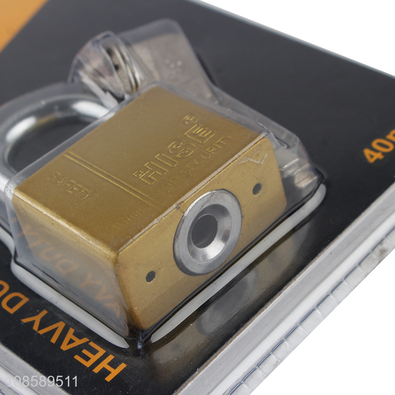 Professional supply custom short-beam iron padlock with keys