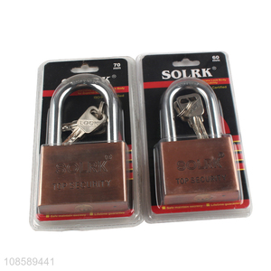 Wholesale multi-use indoor outdoor iron warded padlock with keys