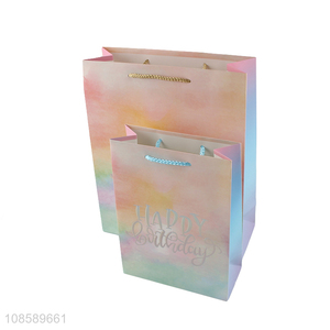 Most popular multicolor eco-friendly paper gifts bag shopping bag