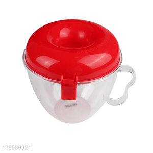 Wholesale reusable microwave safe plastic popcorn bowls with lid