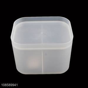 Wholesale multi-purpose 2-compartment plastic storage box with lid