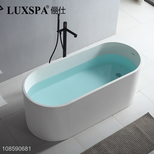 Factory wholesale minimalist modern freestanding artificial stone bathtub