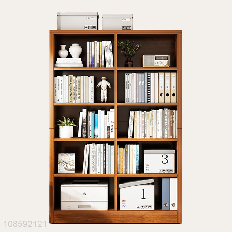 Factory supply floor standing display bookcase storage cabinet