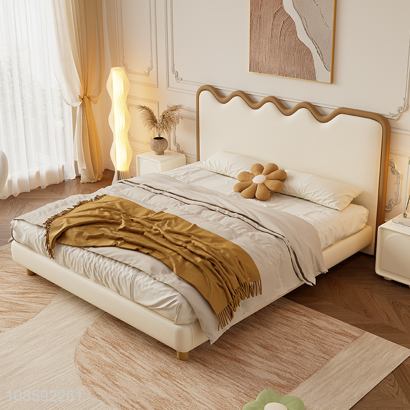 Low price wood bed frame bedroom furniture set for sale