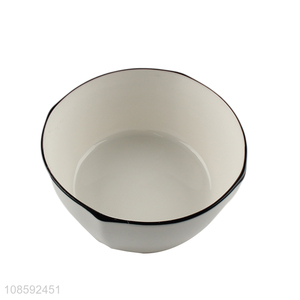 Good quality ceramic diamond bowl porcelain rice bowl