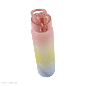 High quality colourful water bottle water cup with handle