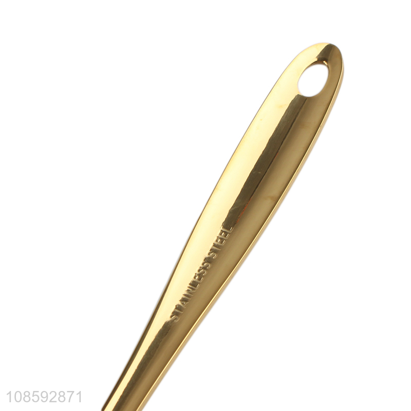 Hot products long handle golden slotted spatula for sale