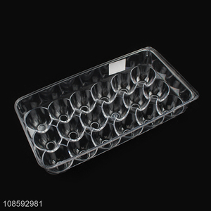 China wholesale transparent egg storage container tray with lid