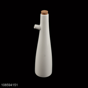 Wholesale ceramic oil bottles soy sauce vinegar bottle with lid