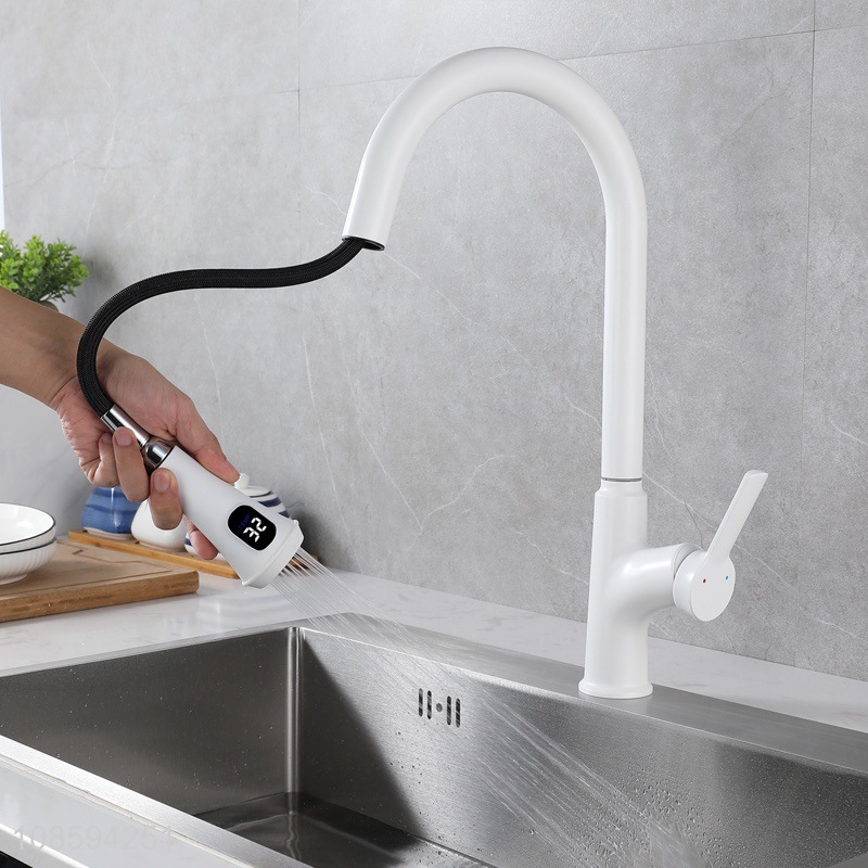 Factory price temperature display faucet roating kitchen sink faucet