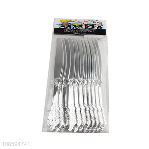 Yiwu factory plastic dinner knife home party tableware