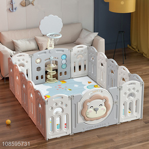 Hot selling indoor folding play <em>fence</em> baby safety playpen