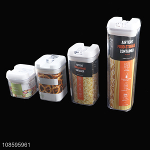 Wholesale airtight dry food storage jars canisters for cookies