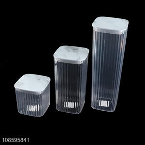 Wholesale custom plastic food storage container grain storage jars
