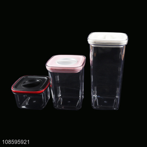 Wholesale plastic airtight storage jar for dry food peanut powder